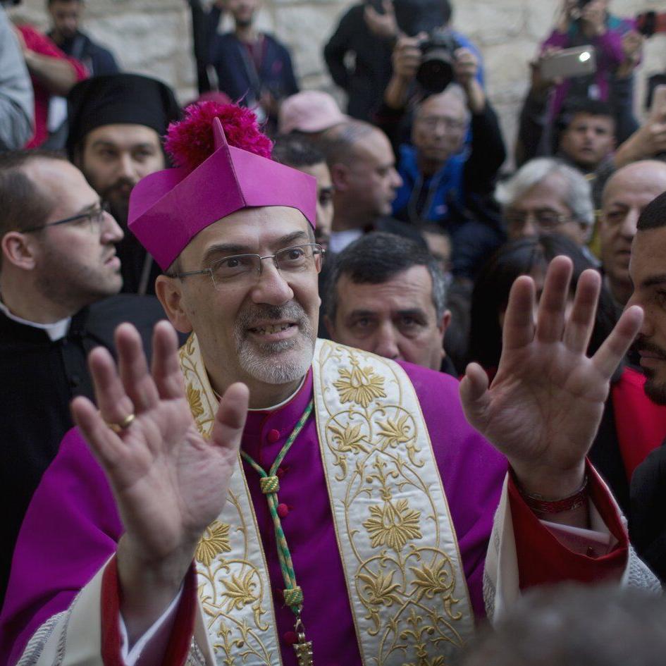 Christian patriarchs make rare visit to Gaza after deadly Israeli strike on church